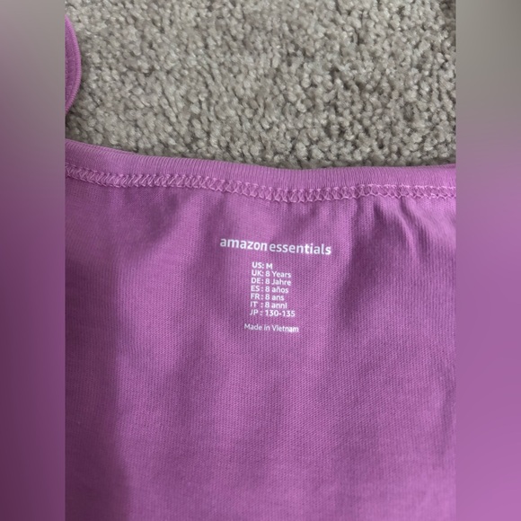 Amazon Essentials pack of three cotton shirts for girls, size M - Picture 2 of 7